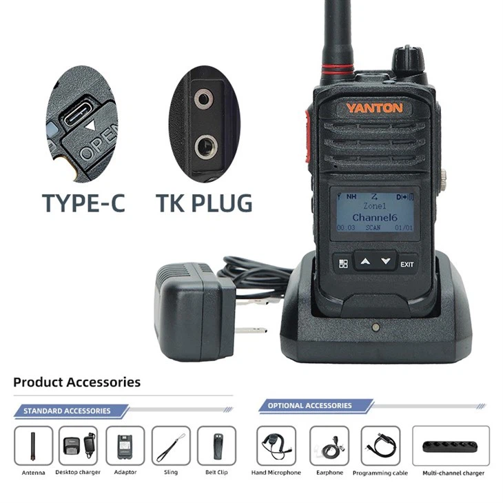 Dmr Two Way Radio 5w Output Power